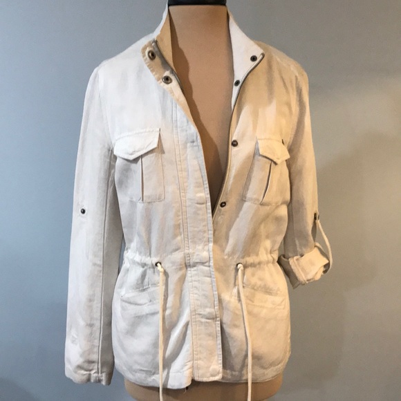 lightweight linen jean jacket